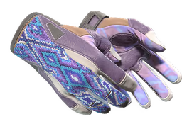 ★ Sport Gloves Violet Beadwork