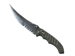 ★ Flip Knife Damascus Steel