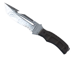 ★ Survival Knife Damascus Steel
