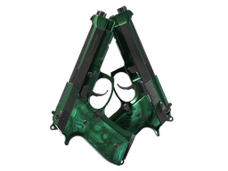 Dual Berettas Polished Malachite