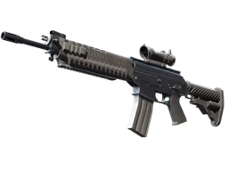 SG 553 Damascus Steel